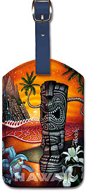 Secret Cove - Hawaiian Leatherette Luggage Tags