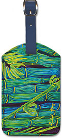 Bamboo Forest - Hawaiian Leatherette Luggage Tags