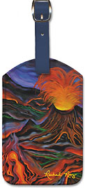 Madame Pele - Hawaiian Leatherette Luggage Tags