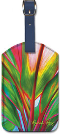 Ti Leaf 4 - Hawaiian Leatherette Luggage Tags