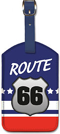 Route 66 - Leatherette Luggage Tags