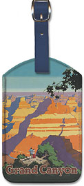 Santa Fe Railroad, Grand Canyon National Park, Arizona - Leatherette Luggage Tags