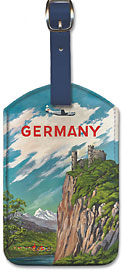 Pan American: Germany der Rhine - Leatherette Luggage Tags