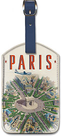 Pan American: Paris by Clipper Arch of Triumph - Leatherette Luggage Tags
