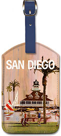 San Diego - Leatherette Luggage Tags