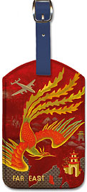 Far East - Leatherette Luggage Tags