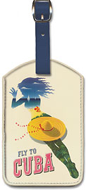 Pan Am Fly to Cuba - Holiday Isles of the Tropic - Leatherette Luggage Tags