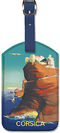 Corsica (Corse) - Bonifacio - Leatherette Luggage Tags