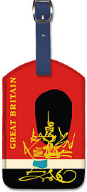 Great Britain - Queen's Guard - Leatherette Luggage Tags
