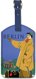 Berlin Germany - Leatherette Luggage Tags