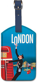Pan Am London - Leatherette Luggage Tags