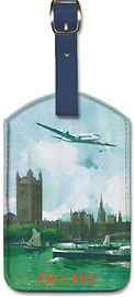 Angleterre (England) - River Thames London - Aviation - Leatherette Luggage Tags