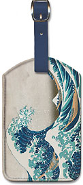 The Great Wave off Kanagawa - Mount Fuji, Japan - Leatherette Luggage Tags