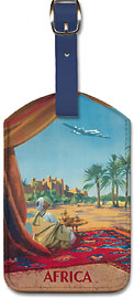 Africa - Saharan Desert - Leatherette Luggage Tags