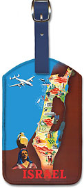 Israel - Leatherette Luggage Tags