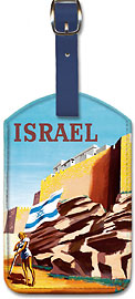 Israel - Walls of Jerusalem - Leatherette Luggage Tags