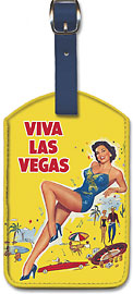 Viva Las Vegas (Meet Me in Las Vegas) - starring Dan Dailey, Cyd Charisse - Leatherette Luggage Tags