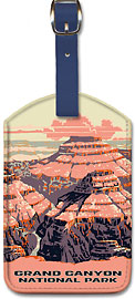 Grand Canyon National Park - Arizona - Leatherette Luggage Tags