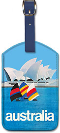 Australia Sydney Opera House - Leatherette Luggage Tags