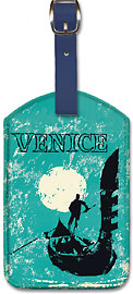 Venice - Italy - Venetian Gondola - Leatherette Luggage Tags