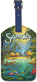 Samoa - Leatherette Luggage Tags