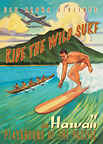 Ride the Wild Surf - Hawaii Magnet