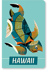 Pacific Islands Turtle - Hawaii Mini Notebook