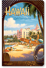 Hawaii Land of Surf - Hawaii Mini Notebook