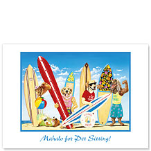 K-9 Surf Club - Pet Sitting Greeting Card