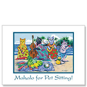 Luau by the Sea - Pet Sitting Greeting Card