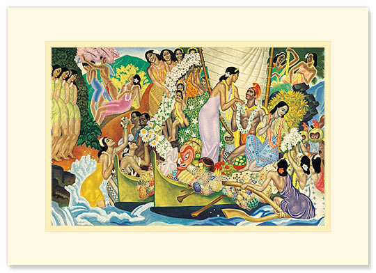 Aloha, Universal Word - Personalized Vintage Collectible Greeting Card