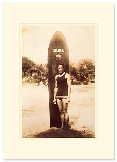 Duke Kahanamoku - Personalized Vintage Collectible Greeting Card