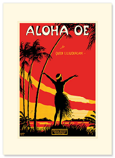 Aloha Oe - Personalized Vintage Collectible Greeting Card