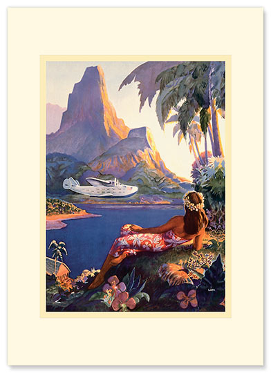 Fly to South Seas - Personalized Vintage Collectible Greeting Card