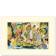 Aloha, Universal Word - Personalized Vintage Collectible Greeting Card