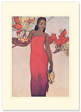 Healani - Hawaiian Premium Vintage Collectible Blank Greeting Card