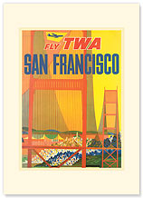 San Francisco - Golden Gate - Premium Vintage Collectible Blank Greeting Card