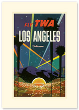 LA Hollywood Bowl - Premium Vintage Collectible Blank Greeting Card
