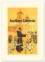 Southern California - Premium Vintage Collectible Blank Greeting Card