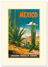 Mexico, Ciudad Juarez, Chihuahua - Premium Vintage Collectible Blank Greeting Card