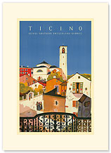 Ticino, Southern Switzerland - Premium Vintage Collectible Blank Greeting Card