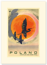 Poland: Where You Can Really Relax - Premium Vintage Collectible Blank Greeting Card