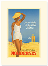 Nordseeneilbad Norderney Resort: Always a Wonderful Experience - Premium Vintage Collectible Blank Greeting Card