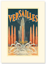 Versailles, France - Premium Vintage Collectible Blank Greeting Card