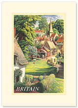 Britain Countryside - Premium Vintage Collectible Blank Greeting Card