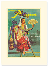 Southern Philippines: An Adventure in Color, Beauty, Rich Contrasts - Premium Vintage Collectible Blank Greeting Card