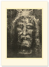 Shroud of Turin - Premium Vintage Collectible Blank Greeting Card