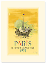 Paris is 2000 Years Old - Premium Vintage Collectible Blank Greeting Card