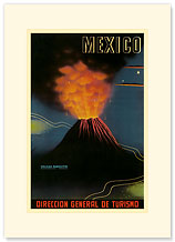 Paricutin Volcano, Michoacan, Mexico - Premium Vintage Collectible Blank Greeting Card