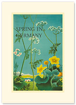 Spring in Germany - Premium Vintage Collectible Blank Greeting Card